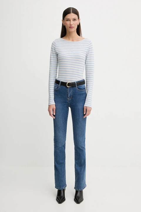 Marc O'Polo longsleeve bawełniany kolor niebieski 600219652597 - zdjęcie produktu nr 2