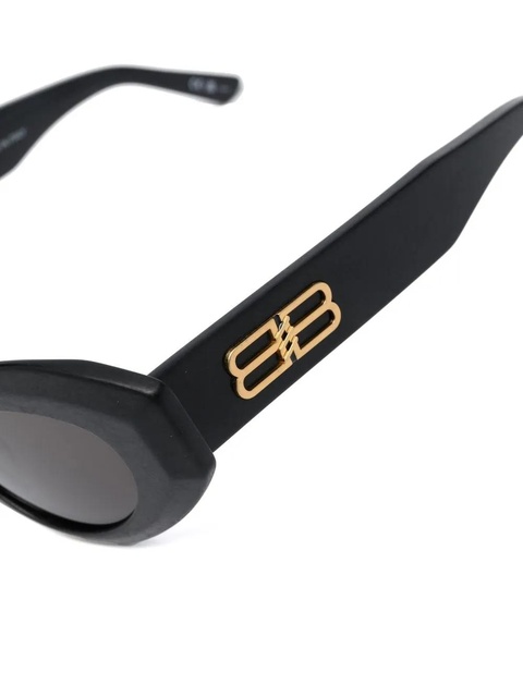 Balenciaga Eyewear oval-frame sunglasses - Black - zdjęcie produktu nr 2