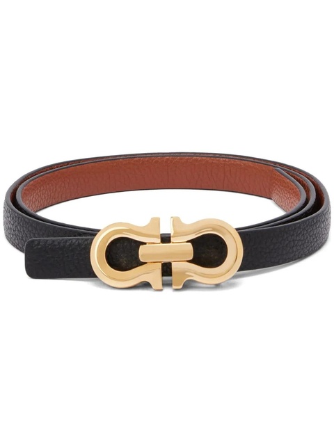 Ferragamo Gancini leather belt - Black - zdjęcie produktu nr 1