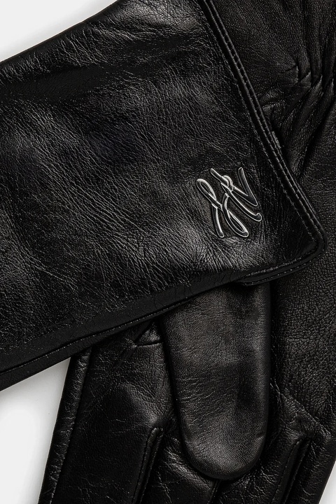 Karl Lagerfeld rękawiczki damskie kolor czarny A1W33146 - zdjęcie produktu nr 2