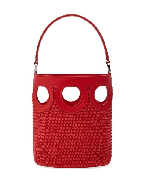 Ferragamo mini Gancini bucket bag - Red - zdjęcie produktu nr 1