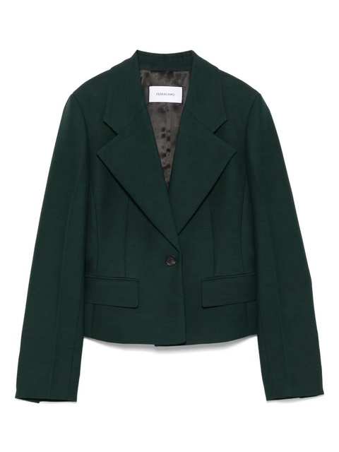 Ferragamo single-breasted blazer - Green - zdjęcie produktu nr 1