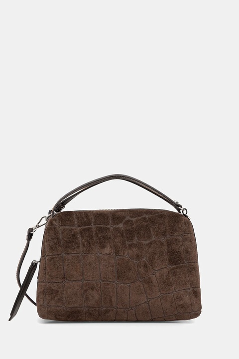 Gianni Chiarini torebka zamszowa ALIFA kolor brązowy BS.8258.CMCOCCO - zdjęcie produktu nr 1