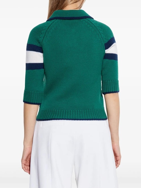 Casablanca colour-block polo top - Green - zdjęcie produktu nr 1