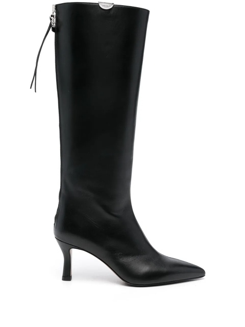 Maje 75mm leather boots - Black - zdjęcie produktu nr 2
