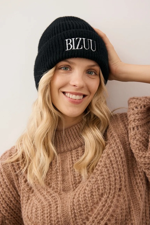 Bizuu czapka z dodatkiem wełny ROYU kolor czarny ROYU CZARNY - zdjęcie produktu nr 1