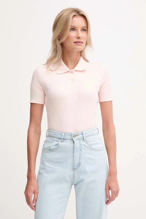 Calvin Klein Jeans polo damski kolor różowy LV047C907G - zdjęcie produktu nr 1