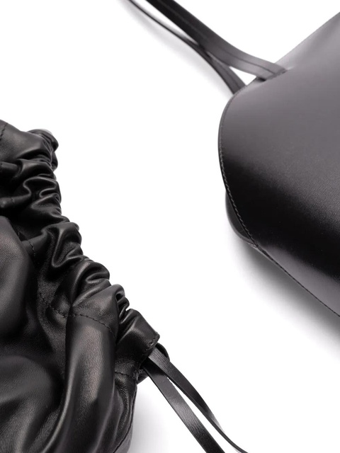 Jil Sander leather tote bag - Black - zdjęcie produktu nr 2