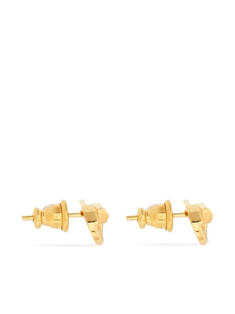 Ferragamo Gancini rhinestone-embellished earrings - Gold - zdjęcie produktu nr 1