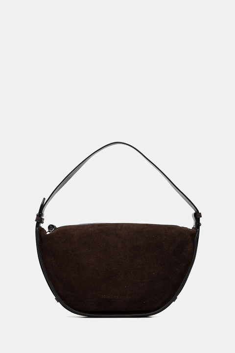 Marc O'Polo torebka zamszowa kolor brązowy 5000009153 - zdjęcie produktu nr 1