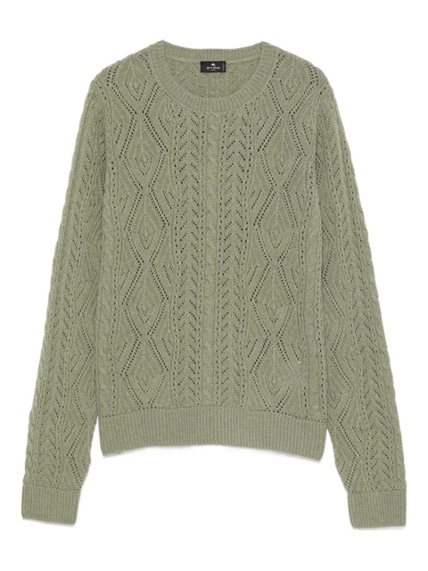 ETRO cable-knit sweater - Green - zdjęcie produktu nr 1