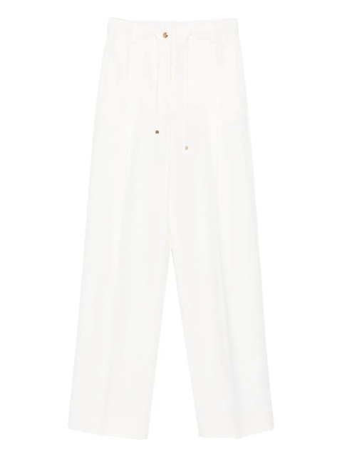 Moncler drawstring pleated trousers - White - zdjęcie produktu nr 1
