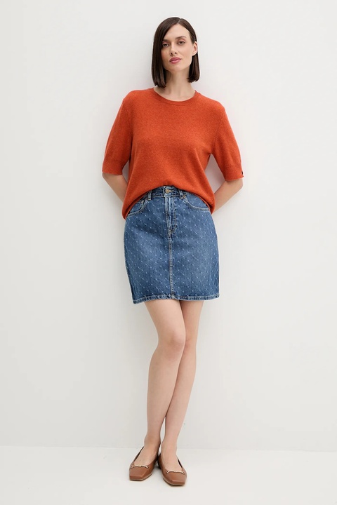 Pepe Jeans spódnica jeansowa kolor niebieski mini prosta PL90112444F0 - zdjęcie produktu nr 2