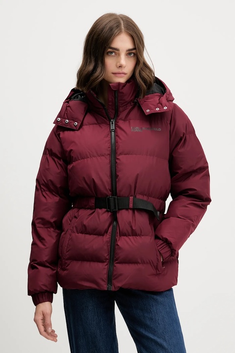 Karl Lagerfeld Jeans kurtka kolor bordowy zimowa A3W15023 - zdjęcie produktu nr 1