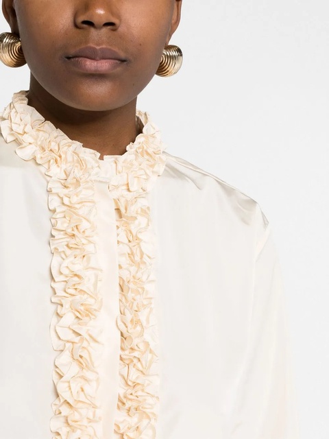 Jil Sander ruffle-trim blouse - Neutrals - zdjęcie produktu nr 2