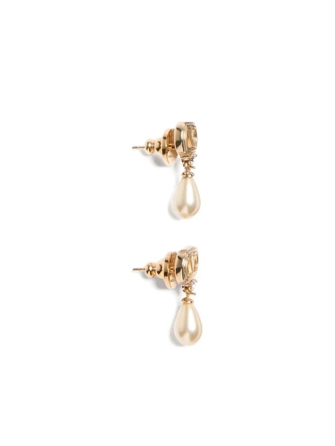 Valentino Garavani Ovalette teardrop pearl earrings - Gold - zdjęcie produktu nr 2