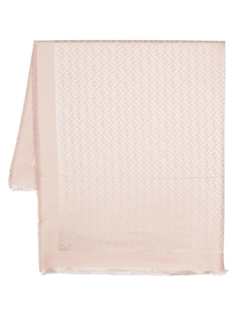 FENDI monogram-pattern print scarf - Neutrals - zdjęcie produktu nr 1