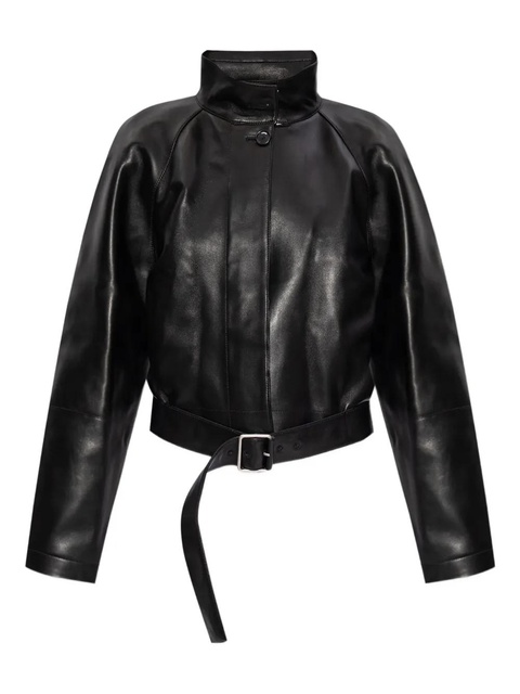 LOEWE belted nappa leather coat - Black - zdjęcie produktu nr 1