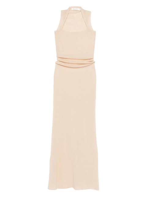 Aya Muse gathered maxi dress - Neutrals - zdjęcie produktu nr 1