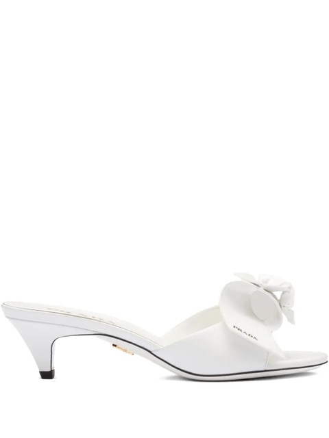 Prada 45mm flower-appliqué sandals - White - zdjęcie produktu nr 1