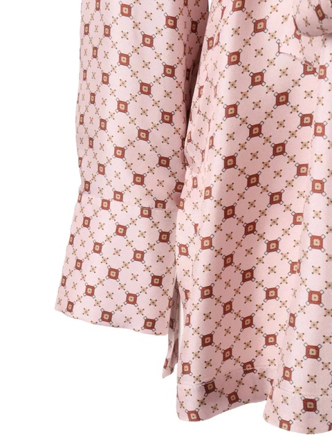 Max Mara Boccale belted geometric-print shirt - Pink - zdjęcie produktu nr 2