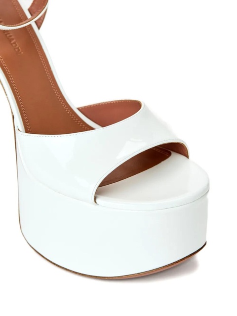 Amina Muaddi 155mm Aya platform sandals - White - zdjęcie produktu nr 2