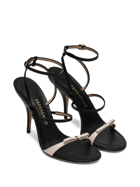 Ferragamo 95mm Ariel bow-detail sandals - Black - zdjęcie produktu nr 2