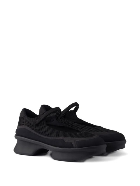 Prada mesh-panels ballerina flats - Black - zdjęcie produktu nr 2