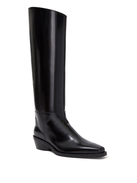 Proenza Schouler Bronco knee-high leather boots - Black - zdjęcie produktu nr 1