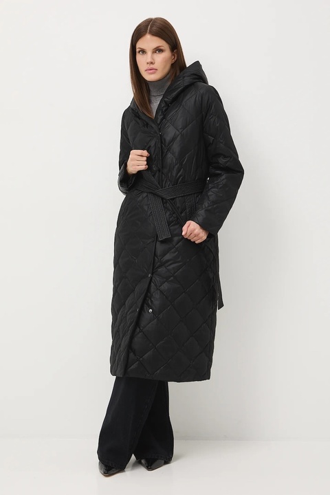 Medicine płaszcz puchowy damski kolor czarny - zdjęcie produktu nr 2