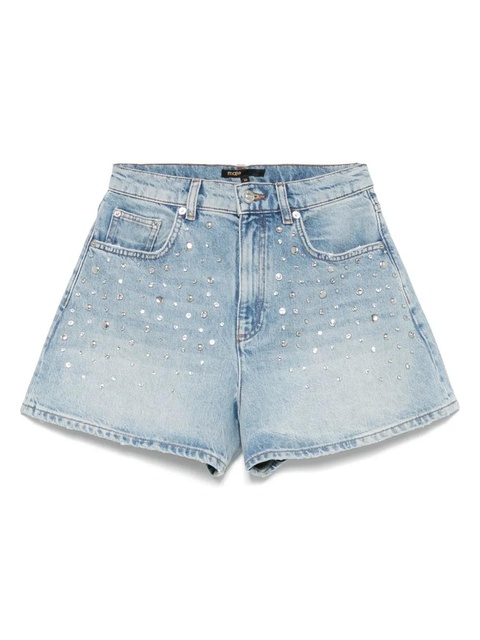 Maje stud-embellished shorts - Blue - zdjęcie produktu nr 1