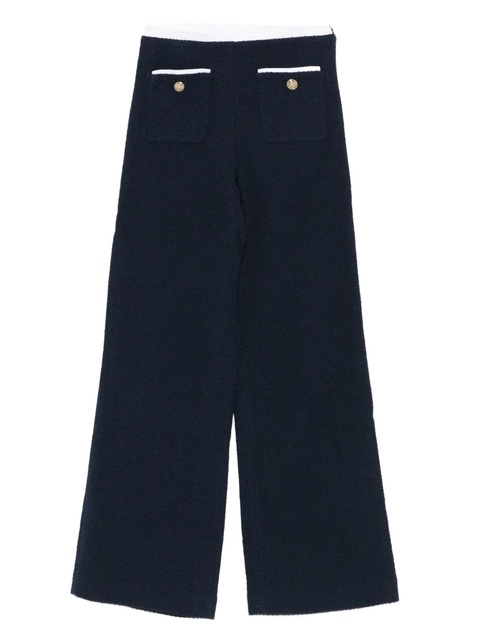 Maje tweed straight-leg trousers - Blue - zdjęcie produktu nr 1
