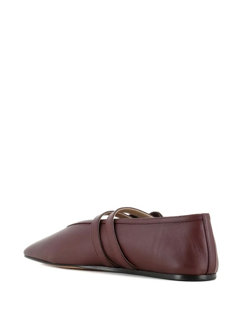 Le Monde Beryl square-toe ballet flats - Brown - zdjęcie produktu nr 2