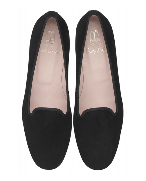 PRETTY BALLERINAS - Czarne loafery zamszowe Faye - zdjęcie produktu nr 1