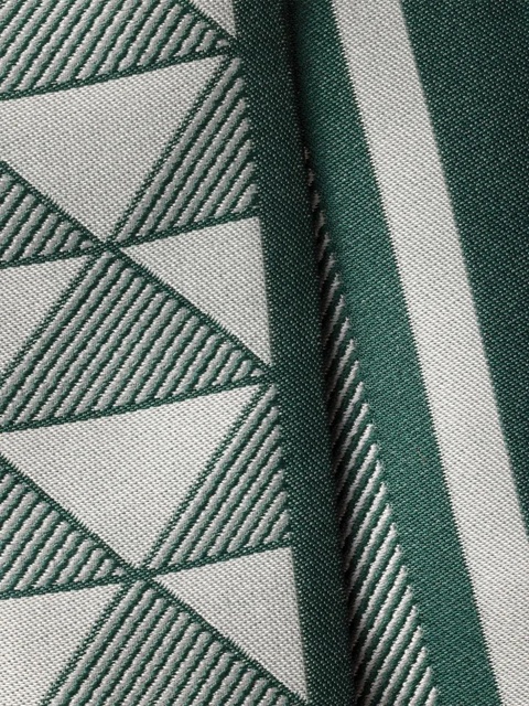 Prada Symbole-pattern silk scarf - Green - zdjęcie produktu nr 2