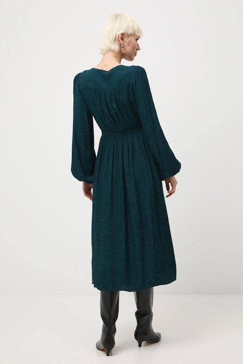 Medicine sukienka kolor zielony midi rozkloszowana - zdjęcie produktu nr 2