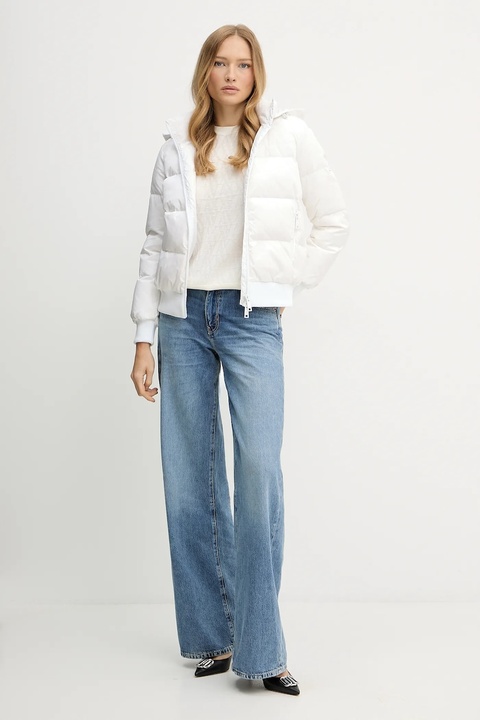 Armani Exchange sweter damski kolor beżowy lekki XW001317 AF16619 - zdjęcie produktu nr 2