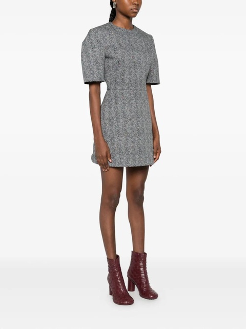 Givenchy short-sleeve herringbone mini dress - Black - zdjęcie produktu nr 2