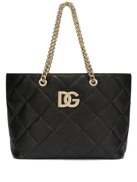 Dolce & Gabbana 3.5 quilted shopper bag - Black - zdjęcie produktu nr 1
