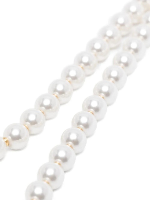 Blumarine faux-pearl logo necklace - Gold - zdjęcie produktu nr 2