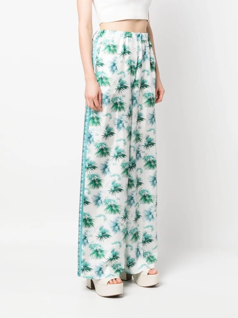 Max Mara all-over graphic-print trousers - Blue - zdjęcie produktu nr 2