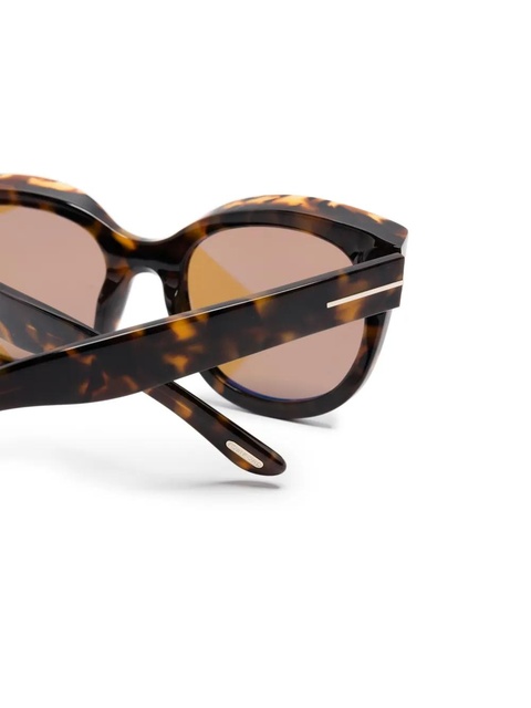 TOM FORD Eyewear Tamara oversize-frame sunglasses - Brown - zdjęcie produktu nr 2