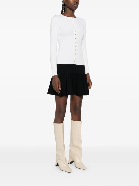 SANDRO embellished ruffled mini dress - White - zdjęcie produktu nr 2