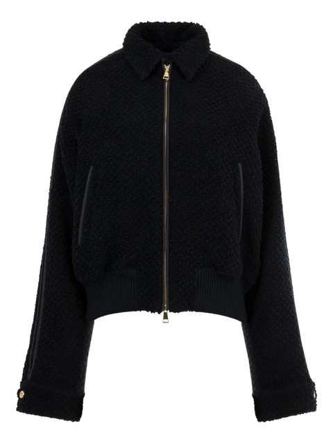 Moncler JUVIGNY hooded bomber jacket - Blue - zdjęcie produktu nr 1