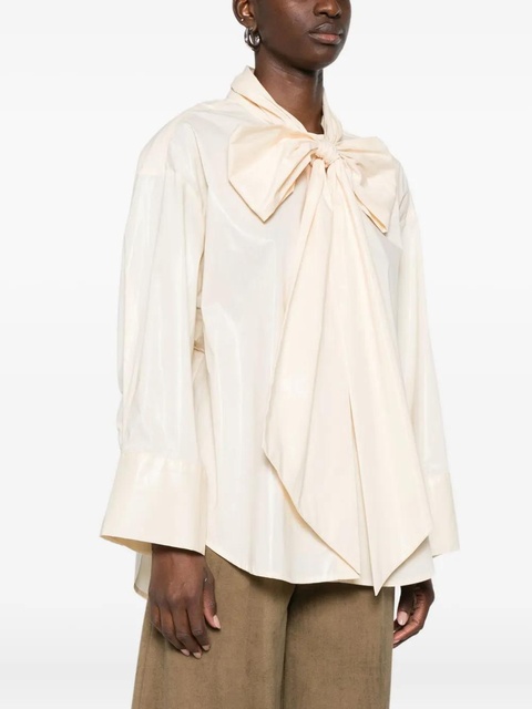 Eleh bow detail blouse - BEIGE - zdjęcie produktu nr 1