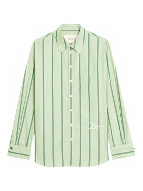 Zadig&Voltaire Morning striped shirt - Green - zdjęcie produktu nr 1