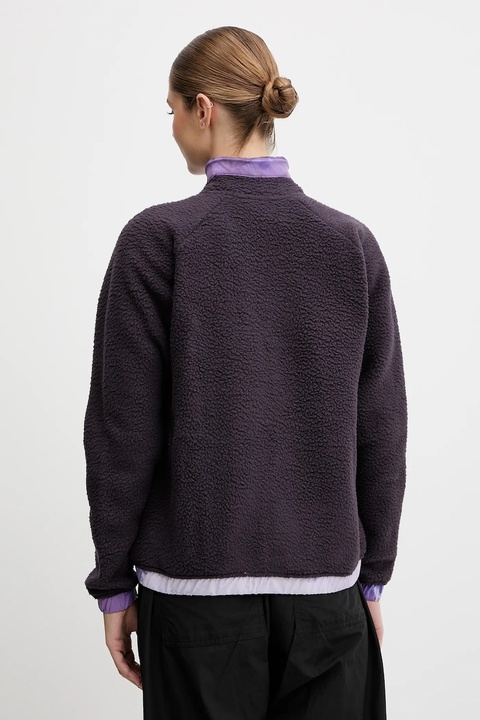 Helly Hansen bluza polarowa IMPERIAL damska kolor fioletowy gładka 63372 - zdjęcie produktu nr 1