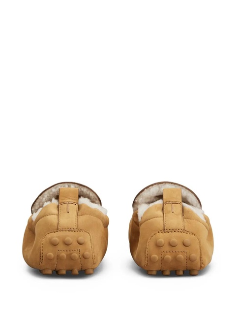 Tod's shearling-lined pebble-detail loafers - C811 - zdjęcie produktu nr 1