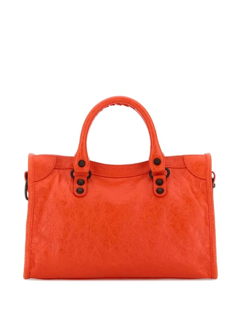 Balenciaga small Le City leather tote bag - Orange - zdjęcie produktu nr 2