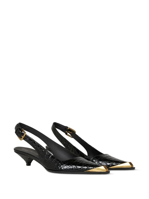 ETRO crocodile-embossed pumps - Black - zdjęcie produktu nr 2